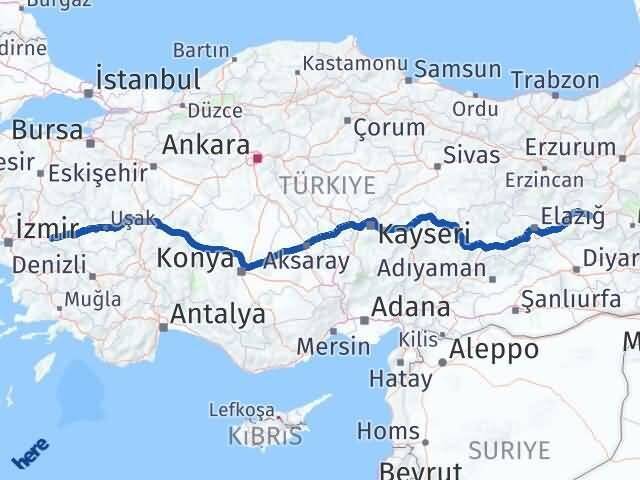 Bingöl Salihli Manisa Arası Kaç Km - Yol Haritası