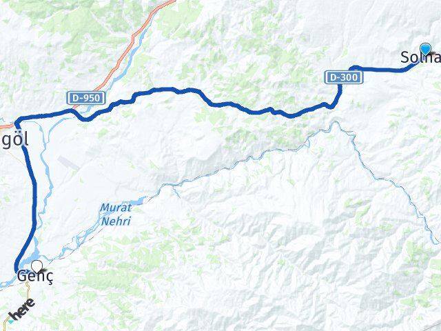 Bingöl Solhan Genç Arası Kaç Km - Yol Haritası