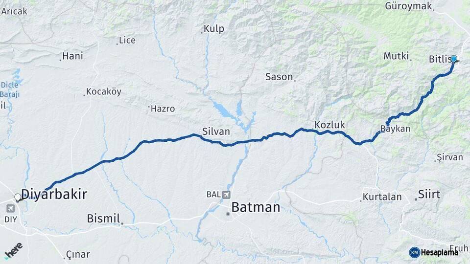 Bitlis ile Diyarbakır Arası Kaç Km? Kaç Saat? Arası Kaç Saat? Nerede Yol Haritası Yakıt, Rota ve Mesafe Hesaplama Bitlis ile Diyarbakır Arası Kaç Km? Kaç Saat? Arası Kaç Km Saat? Nerede Yol Haritası Yakıt, Rota ve Mesafe Hesaplama