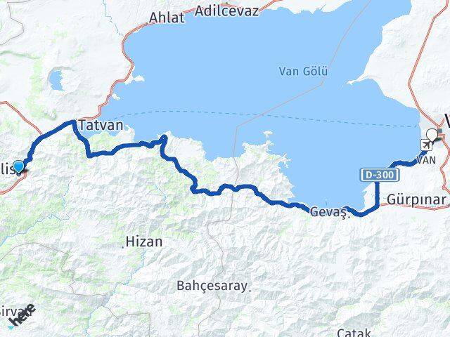 Bitlis Edremit Van Arası Kaç Km - Yol Haritası