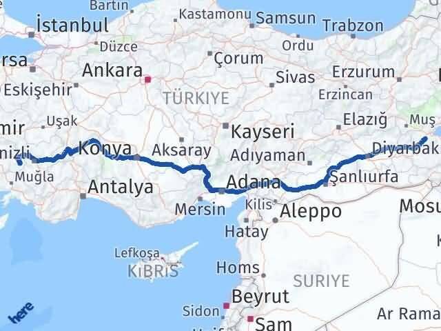 Bitlis Karacasu Aydın Arası Kaç Km - Yol Haritası