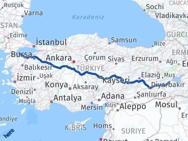 Bitlis Marmara Balıkesir Arası Kaç Km - Yol Haritası