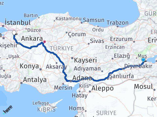 Bitlis Osmaneli Bilecik Arası Kaç Km - Yol Haritası