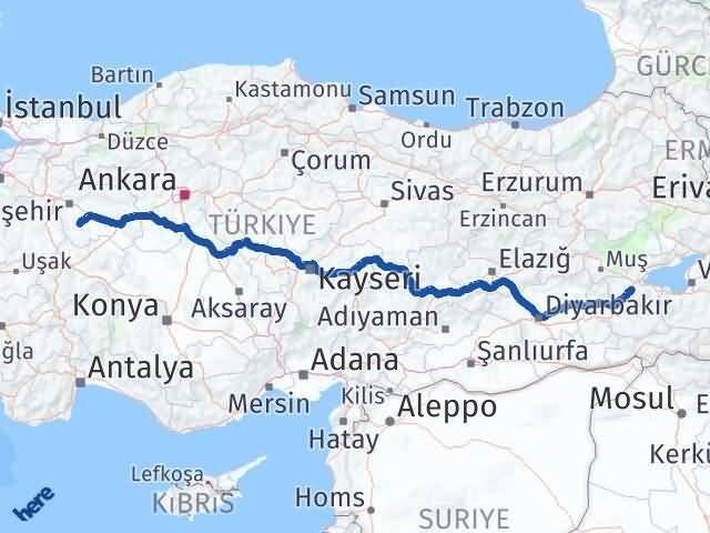 Bitlis Seyitgazi Eskişehir Arası Kaç Saat? Yol Haritası, Yakıt, Rota ve Mesafe Hesaplama Bitlis Seyitgazi Eskişehir Arası Kaç Km? Kaç Saat? Yol Haritası