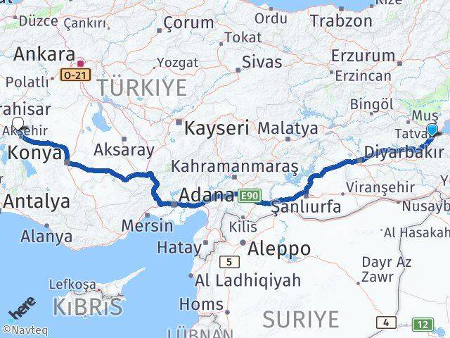 Bitlis Sultandağı Afyonkarahisar Arası Kaç Km - Yol Haritası