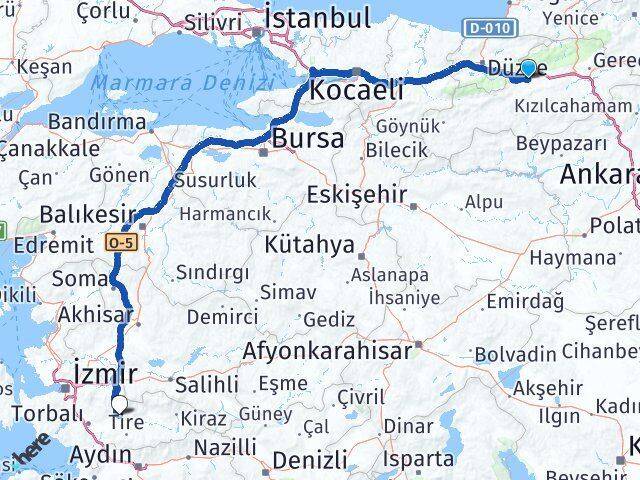 Bolu Bayındır İzmir Arası Kaç Km - Yol Haritası