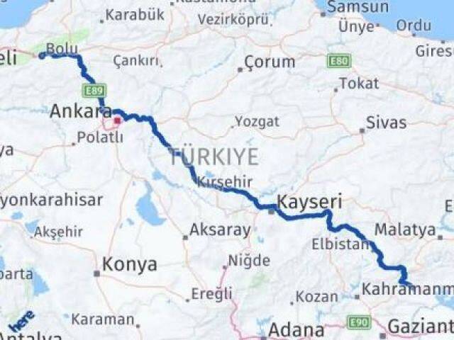 Bolu Besni Adıyaman Arası Kaç Km - Yol Haritası