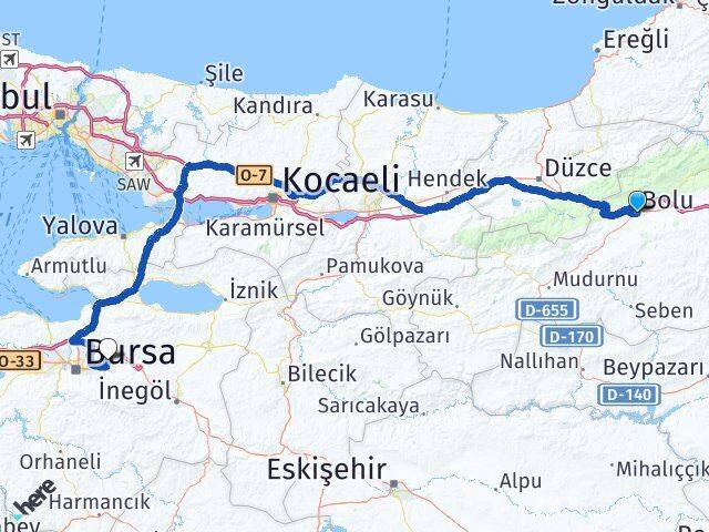 Bolu Gürsu Bursa Arası Kaç Saat? Yol Haritası, Yakıt, Rota ve Mesafe Hesaplama Bolu Gürsu Bursa Arası Kaç Km? Kaç Saat? Yol Haritası