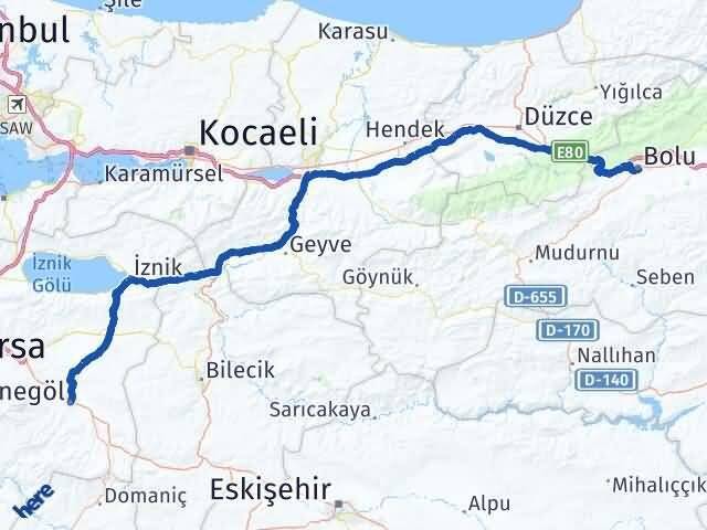 Bolu İnegöl Bursa Arası Kaç Saat? Yol Haritası, Yakıt, Rota ve Mesafe Hesaplama Bolu İnegöl Bursa Arası Kaç Km? Kaç Saat? Yol Haritası