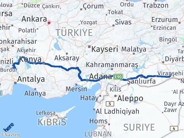 Burdur Ağlasun Mardin Arası Kaç Km - Yol Haritası