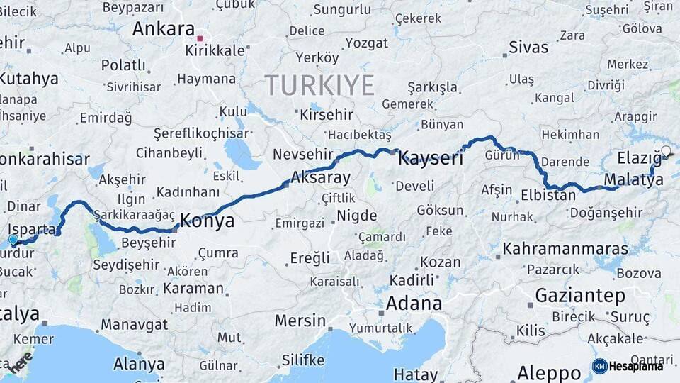 Burdur Elazığ Arası Kaç Km - Kaç Saat? Arası Kaç Saat? Nerede Yol Haritası Yakıt, Rota ve Mesafe Hesaplama Burdur Elazığ Arası Kaç Km - Kaç Saat? Arası Kaç Km Saat? Nerede Yol Haritası Yakıt, Rota ve Mesafe Hesaplama