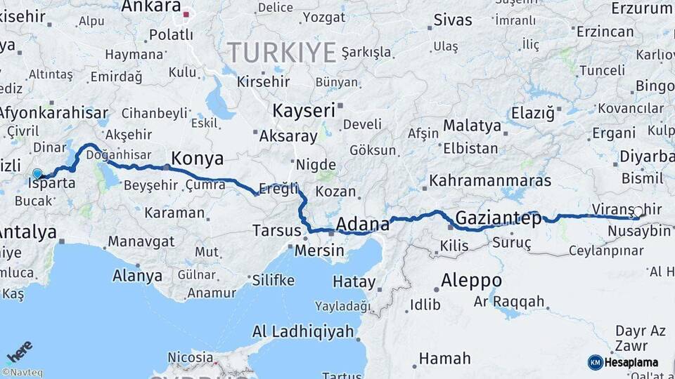 Burdur Kızıltepe Mardin Arası Kaç Km - Yol Haritası