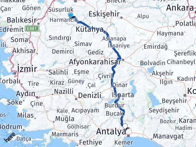 Bursa Büyükorhan Döşemealtı Antalya Arası Kaç Saat? Yol Haritası, Yakıt, Rota ve Mesafe Hesaplama Bursa Büyükorhan Döşemealtı Antalya Arası Kaç Km? Kaç Saat? Yol Haritası