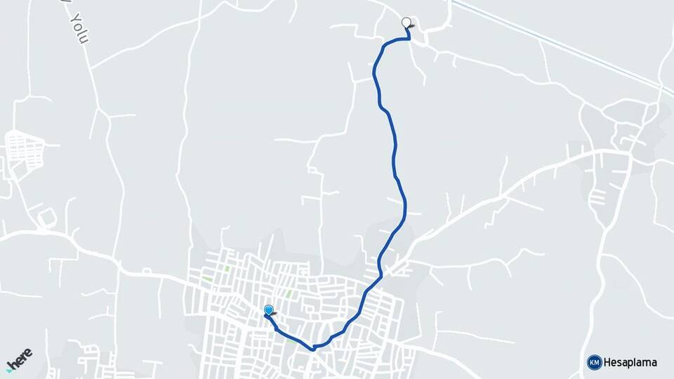 Bursa Gürsu Hasanköy Gürsu Arası Kaç Km - Yol Haritası