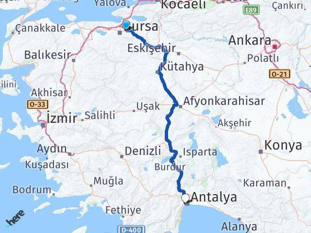 Bursa Gürsu Konyaaltı Antalya Arası Kaç Saat? Yol Haritası, Yakıt, Rota ve Mesafe Hesaplama Bursa Gürsu Konyaaltı Antalya Arası Kaç Km? Kaç Saat? Yol Haritası