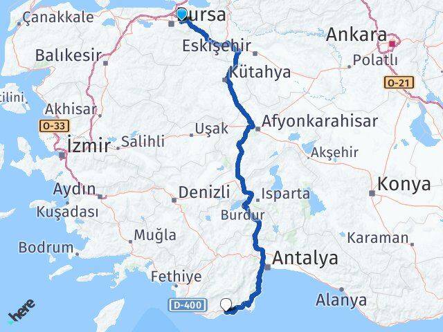 Bursa Kestel Demre Antalya Arası Kaç Saat? Yol Haritası, Yakıt, Rota ve Mesafe Hesaplama Bursa Kestel Demre Antalya Arası Kaç Km? Kaç Saat? Yol Haritası