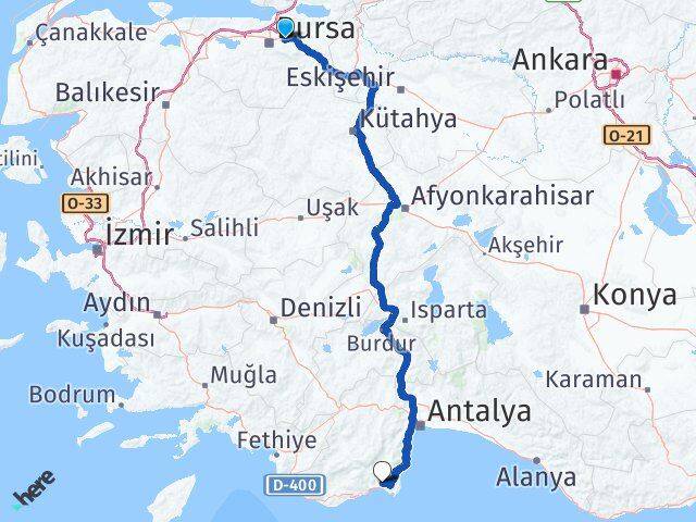 Bursa Kestel Kumluca Antalya Arası Kaç Saat? Yol Haritası, Yakıt, Rota ve Mesafe Hesaplama Bursa Kestel Kumluca Antalya Arası Kaç Km? Kaç Saat? Yol Haritası