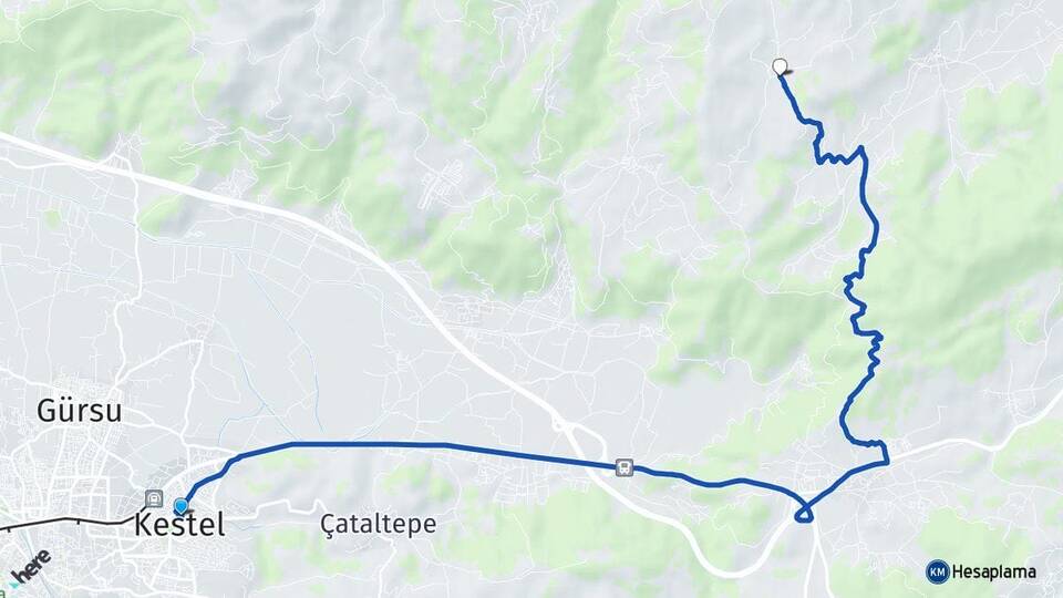 Bursa Kestel Nüzhetiye Kestel Arası Kaç Km - Yol Haritası