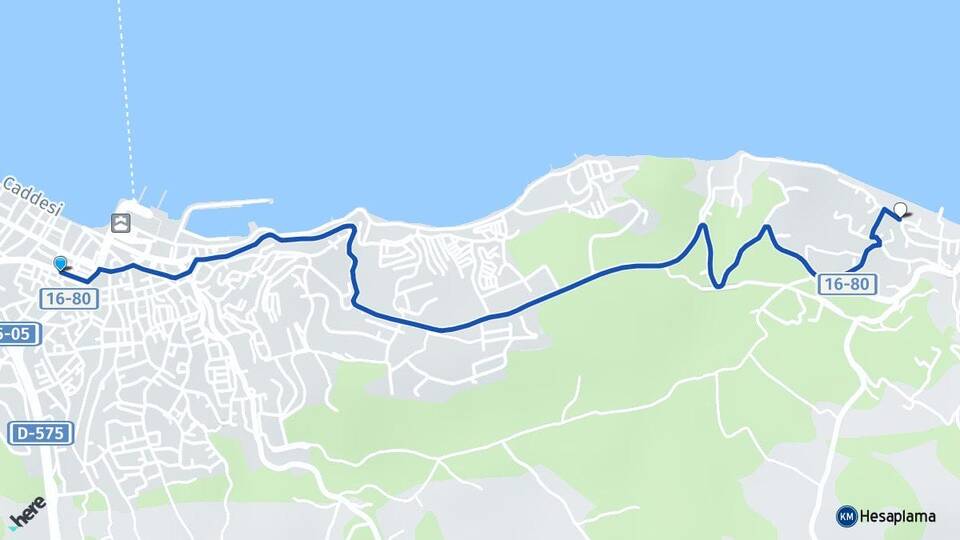 Bursa Mudanya Altıntaş Mudanya Arası Kaç Km - Yol Haritası