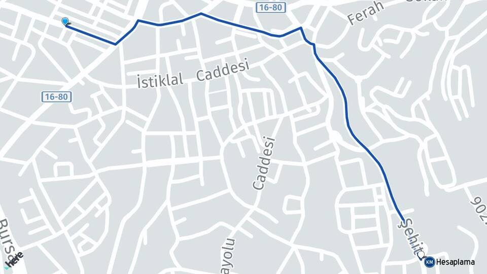 Bursa Mudanya Güzelyalı Burgaz Mudanya Arası Kaç Km - Yol Haritası