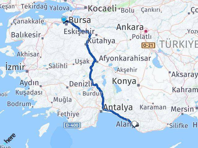 Bursa Nilüfer Gazipaşa Antalya Arası Kaç Saat? Yol Haritası, Yakıt, Rota ve Mesafe Hesaplama Bursa Nilüfer Gazipaşa Antalya Arası Kaç Km? Kaç Saat? Yol Haritası