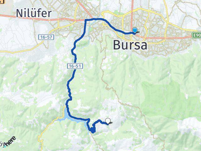 Bursa Osmangazi Mürseller Osmangazi Arası Kaç Km - Yol Haritası