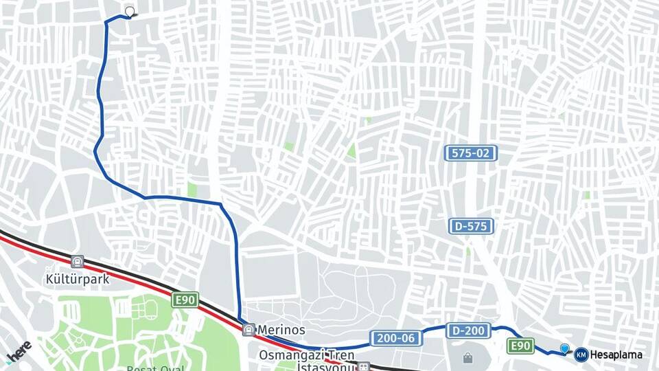 Bursa Osmangazi Soğanlı Osmangazi Arası Kaç Km - Yol Haritası