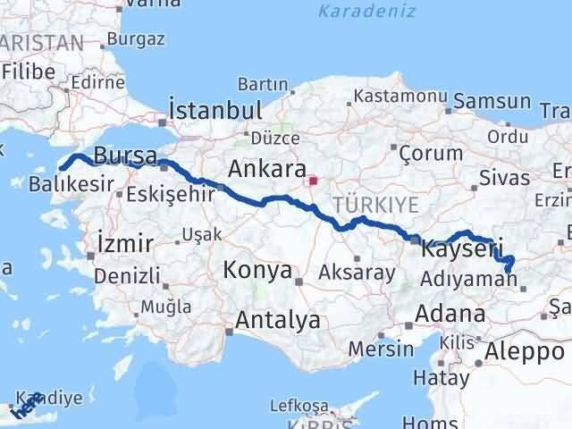 Çanakkale Doğanşehir Malatya Arası Kaç Saat? Yol Haritası, Yakıt, Rota ve Mesafe Hesaplama Çanakkale Doğanşehir Malatya Arası Kaç Km? Kaç Saat? Yol Haritası