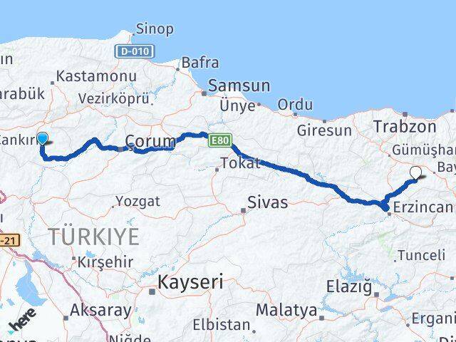 Çankırı Demirözü Bayburt Arası Kaç Saat? Yol Haritası, Yakıt, Rota ve Mesafe Hesaplama Çankırı Demirözü Bayburt Arası Kaç Km? Kaç Saat? Yol Haritası