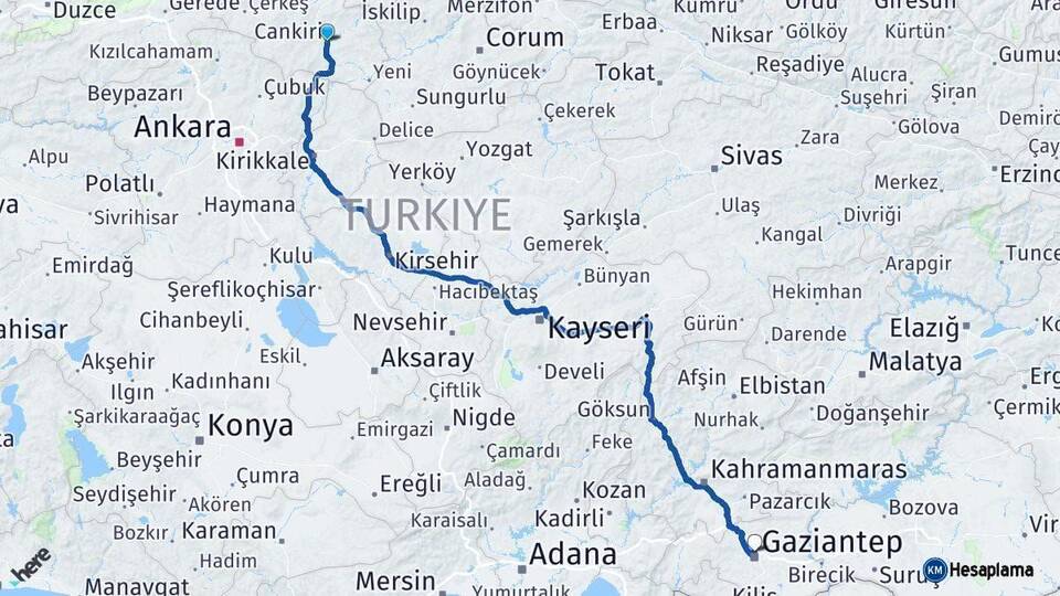 Çankırı Gaziantep Arası Kaç Km - Kaç Saat? Arası Kaç Saat? Nerede Yol Haritası Yakıt, Rota ve Mesafe Hesaplama Çankırı Gaziantep Arası Kaç Km - Kaç Saat? Arası Kaç Km Saat? Nerede Yol Haritası Yakıt, Rota ve Mesafe Hesaplama