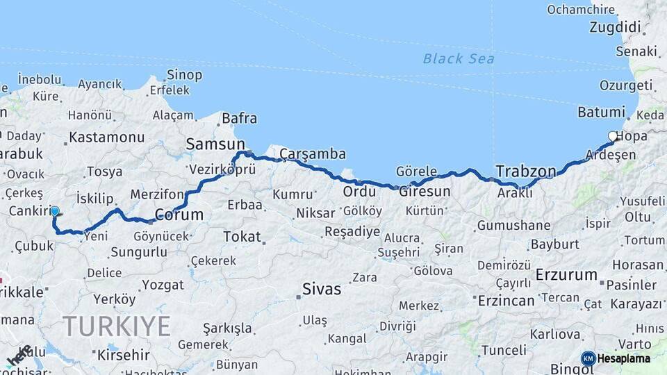 Çankırı Hopa Artvin Arası Kaç Km? - Kmhesaplama.com Arası Kaç Saat? Nerede Yol Haritası Yakıt, Rota ve Mesafe Hesaplama Çankırı Hopa Artvin Arası Kaç Km? - Kmhesaplama.com Arası Kaç Km Saat? Nerede Yol Haritası Yakıt, Rota ve Mesafe Hesaplama