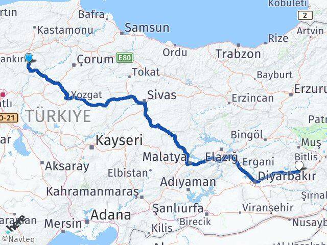 Çankırı Kozluk Batman Arası Kaç Saat? Yol Haritası, Yakıt, Rota ve Mesafe Hesaplama Çankırı Kozluk Batman Arası Kaç Km? Kaç Saat? Yol Haritası