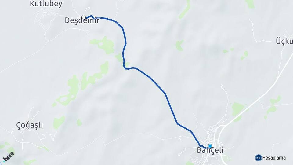 Denizli Bekilli Deşdemir Bekilli Arası Kaç Km - Yol Haritası
