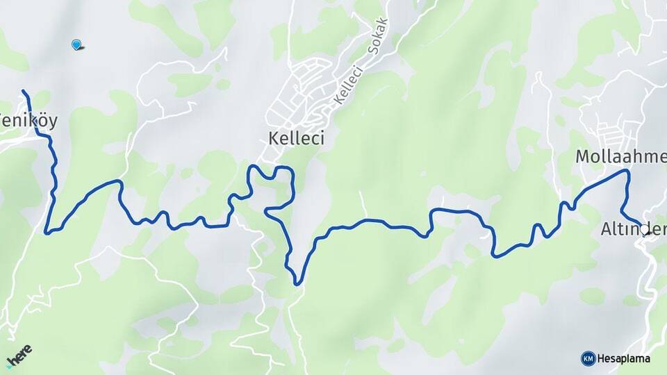 Denizli Merkezefendi Altındere Merkezefendi Arası Kaç Km - Yol Haritası