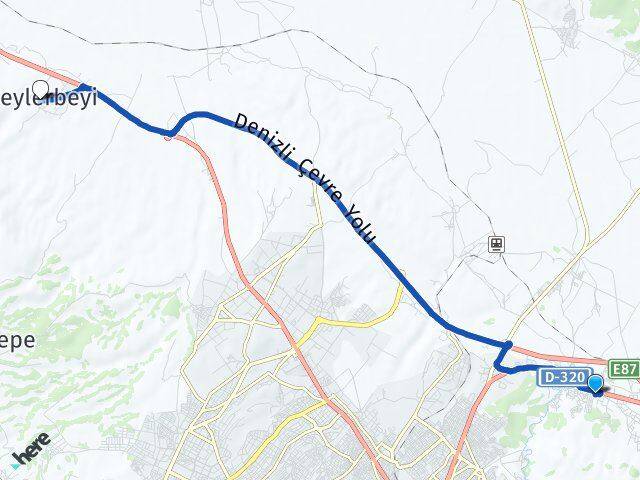 Denizli Pamukkale Akhan Sarayköy Arası Kaç Km - Yol Haritası