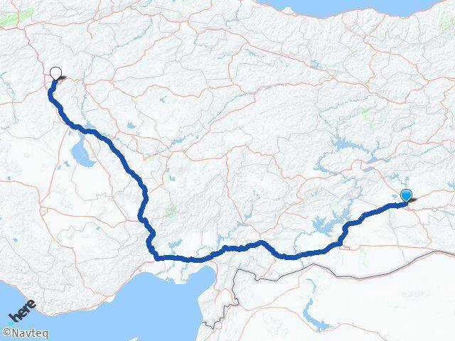 Diyarbakır Bağlar Ankara Arası Kaç Km - Yol Haritası