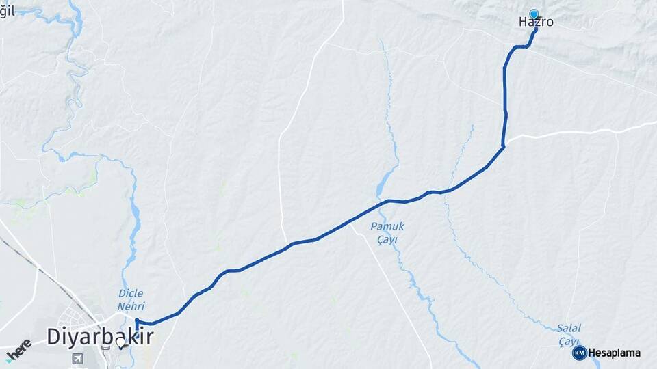 Diyarbakır Hazro Sur Arası Kaç Km - Yol Haritası