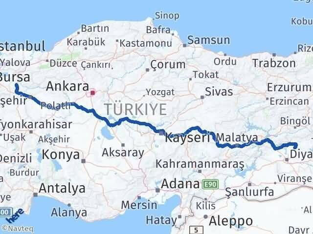 Diyarbakır Kocaköy Bilecik Arası Kaç Km - Yol Haritası