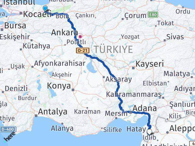 Düzce Altınözü Hatay Arası Kaç Km - Yol Haritası