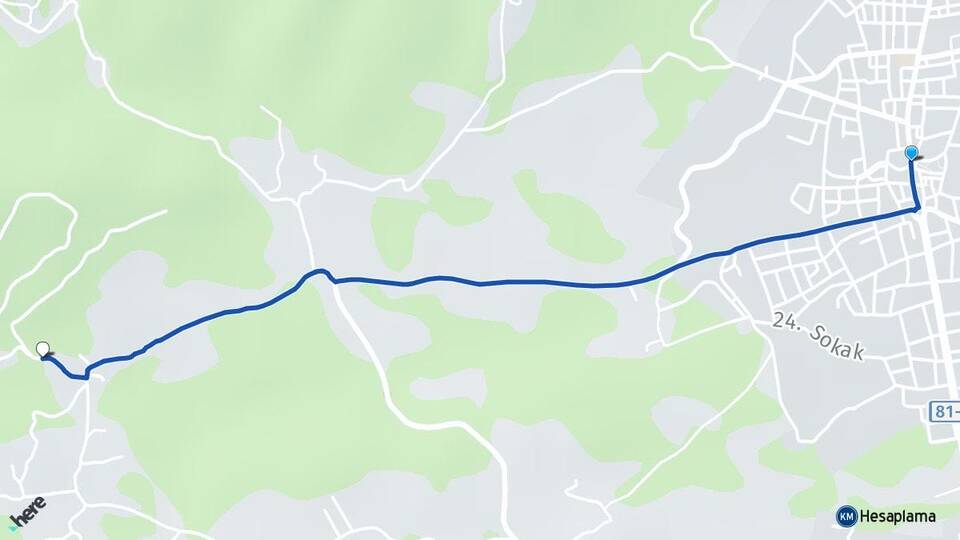 Düzce Cumayeri Kıyıköy Gümüşova Arası Kaç Km - Yol Haritası