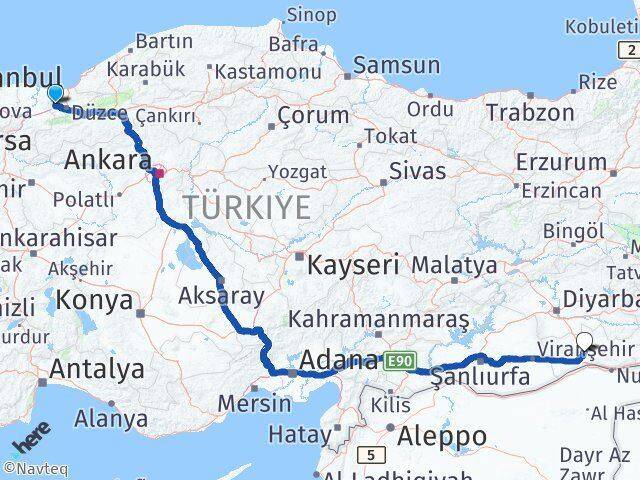 Düzce Cumayeri Mardin Arası Kaç Km - Yol Haritası