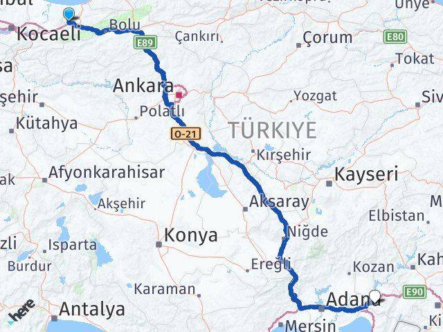 Düzce Cumayeri Osmaniye Arası Kaç Km - Yol Haritası