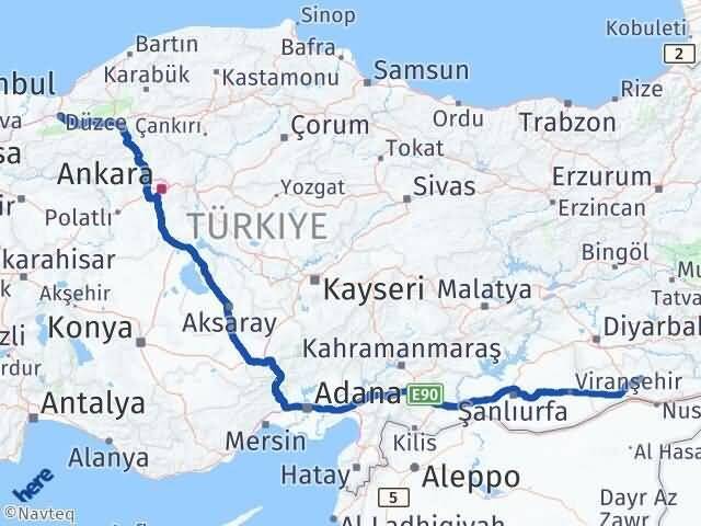 Düzce Ömerli Mardin Arası Kaç Km - Yol Haritası