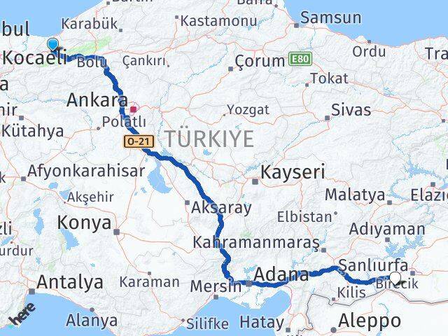 Düzce Suruç Şanlıurfa Arası Kaç Km - Yol Haritası