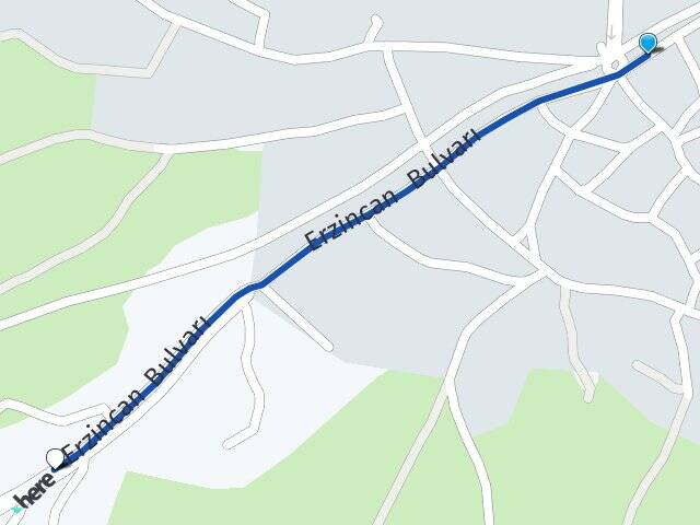 Erzincan Üzümlü Ciminli Baba Üzümlü Arası Kaç Km - Yol Haritası