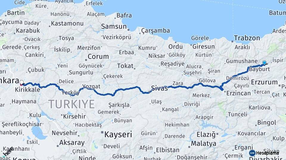 Erzurum Pazaryolu Ankara Arası Kaç Km? Arası Kaç Saat? Nerede Yol Haritası Yakıt, Rota ve Mesafe Hesaplama Erzurum Pazaryolu Ankara Arası Kaç Km? Arası Kaç Km Saat? Nerede Yol Haritası Yakıt, Rota ve Mesafe Hesaplama