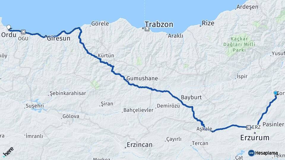 Erzurum Tortum Ordu Arası Kaç Km? Arası Kaç Saat? Nerede Yol Haritası Yakıt, Rota ve Mesafe Hesaplama Erzurum Tortum Ordu Arası Kaç Km? Arası Kaç Km Saat? Nerede Yol Haritası Yakıt, Rota ve Mesafe Hesaplama