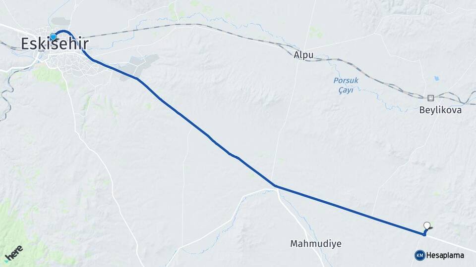 Eskişehir Kaymaz Sivrihisar Arası Kaç Km - Yol Haritası