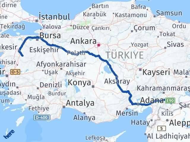 Gaziantep Bigadiç Balıkesir Arası Kaç Km - Yol Haritası