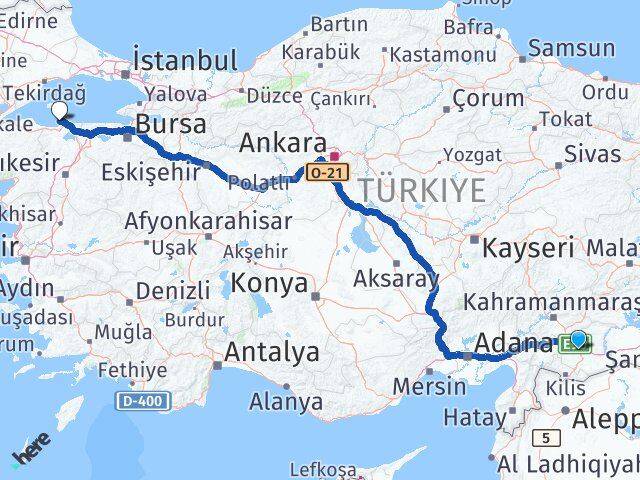 Gaziantep Erdek Balıkesir Arası Kaç Km - Yol Haritası